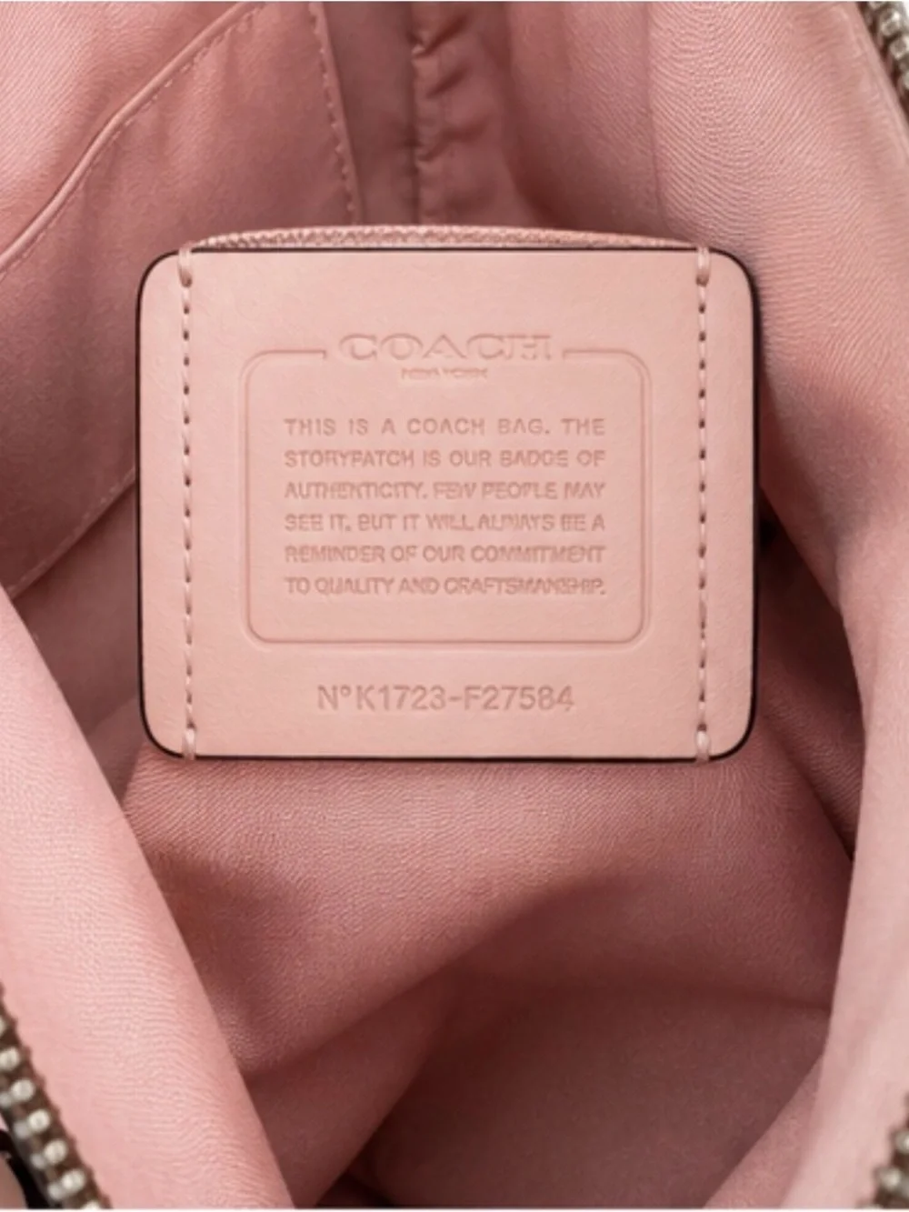 Coach Mini Sierra Satchel in Signature Canvas with Pink Leather Trim